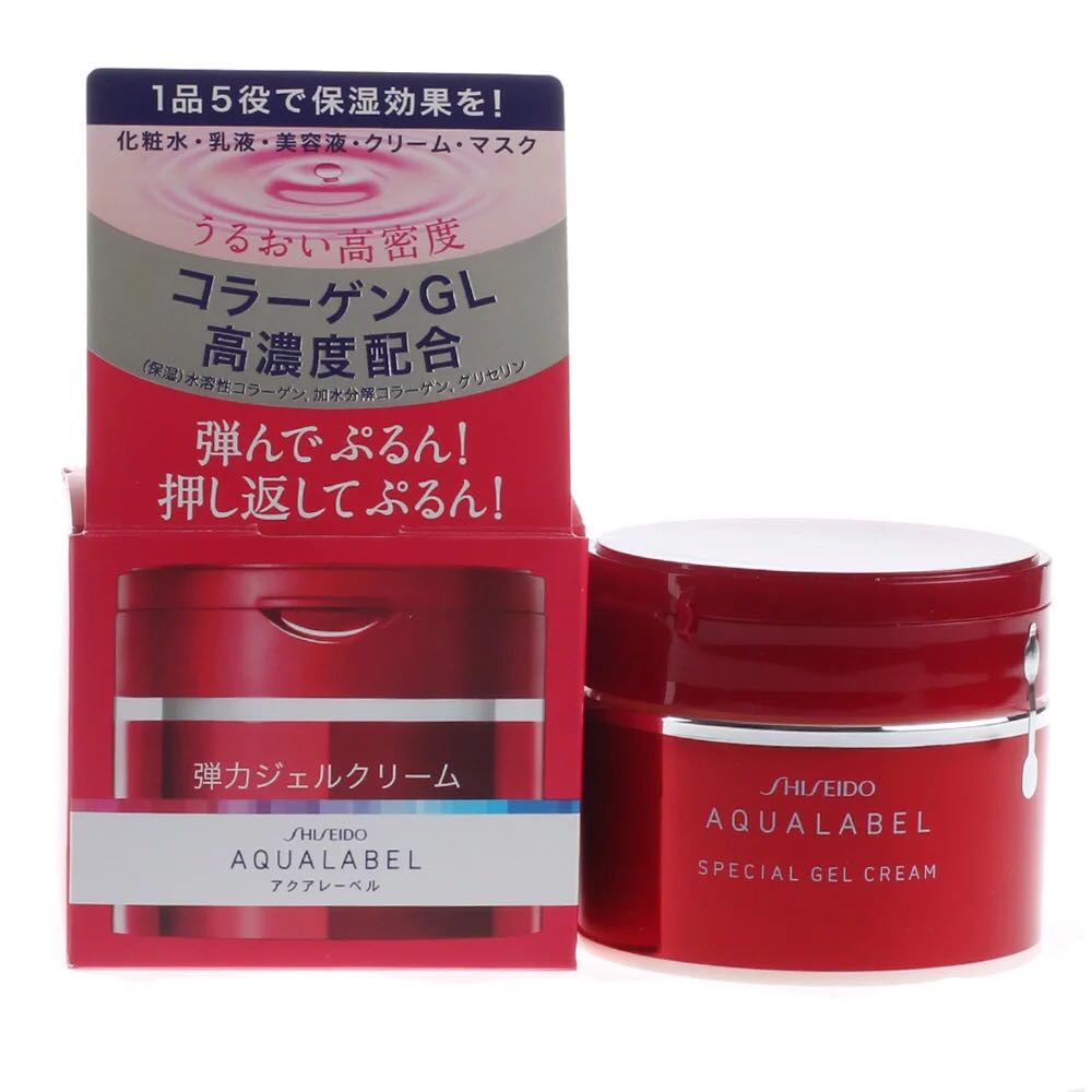 Shiseido/资生堂水之印弹力保湿五效合一凝胶/面霜水润紧致90g