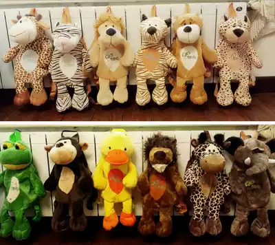 Animal kindergarten baby backpack children's school bag snack backpack Cute cartoon