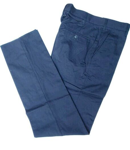 New Haizang youth autumn trousers Navy blue twill cotton trousers Foreign trade ass with back pocket pants