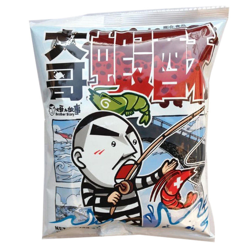 【天猫超市】台湾进口Brother Story/大哥的故事虾酥虾条40g/袋