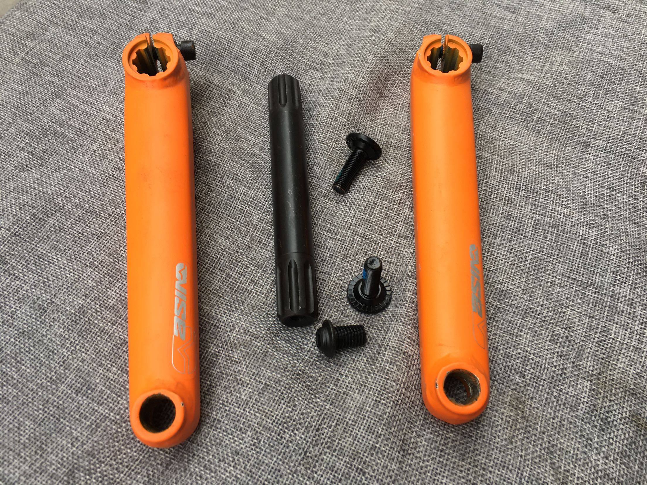 Mirraco vise BMX crank 8 key 19mm axle Street Car Action dead flying steel 175mm