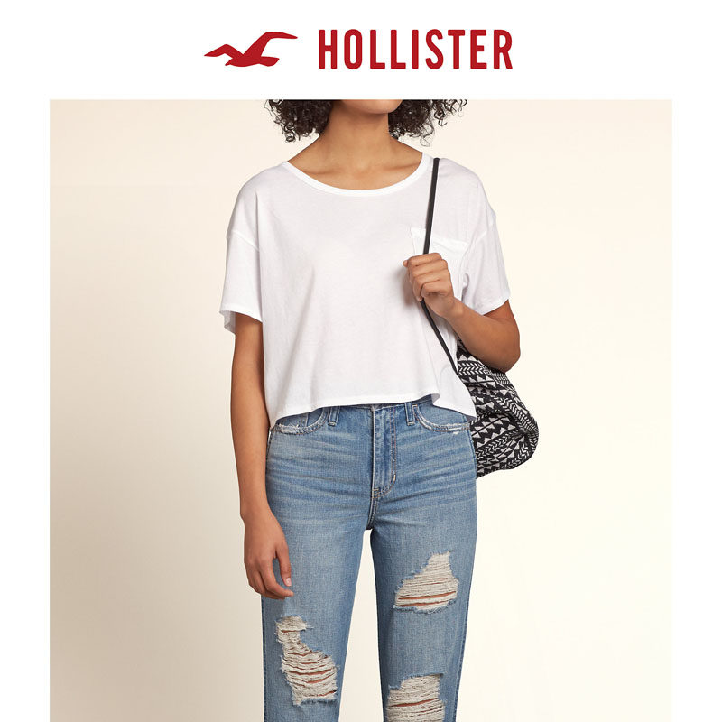 Hollister 必备短款直筒 T 恤 女 89297