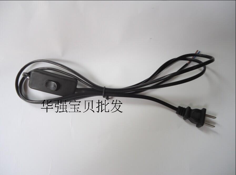 With independent switch power cord 1 8m 0 75 square copper wire 2 flat power cord control switch 250W