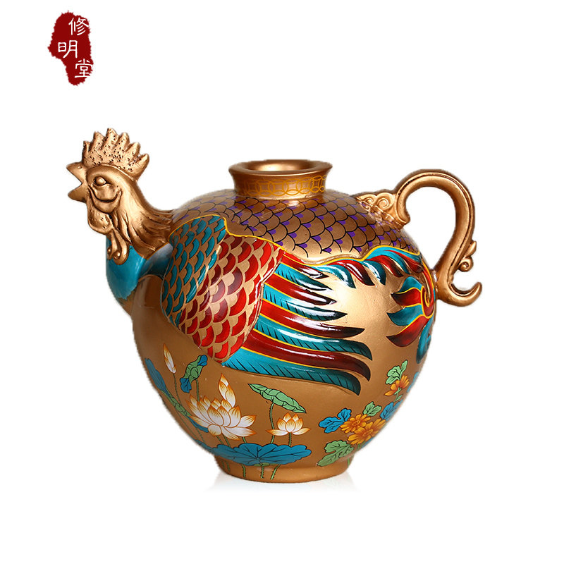 修明堂 开光八运年正品李居明吉祥物 双宝招财霸 西北西南方摆件