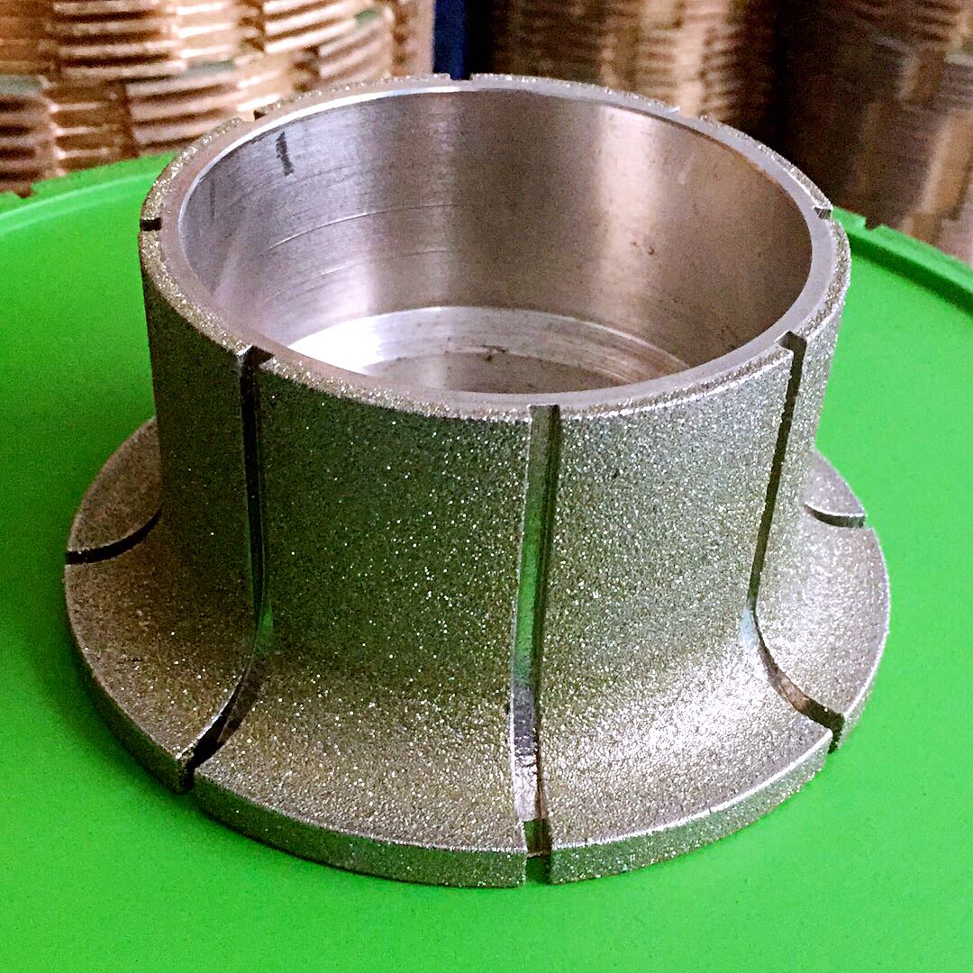 Plated diamond grinding wheel stone grinding edge machine quartz stone marble line wheel stone accessories