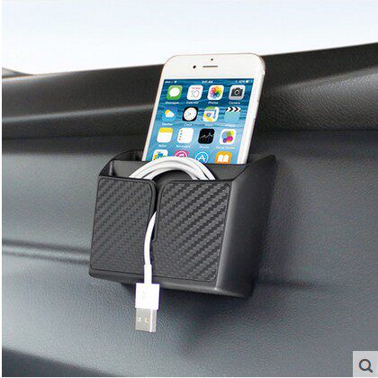 Japan YAC Motor Vehicle containing box Box Adhesive Multifunction Car Debris Bag On-board Phone Storage Hanging Bag