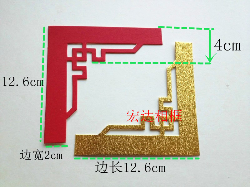 Cross embroidered framed carved cardboard corner floral angle flower grinding tool Cardboard Knife die Cross embroidered accessories 100