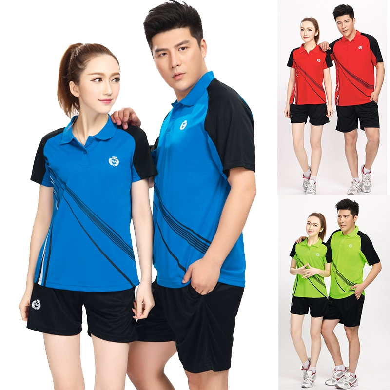 Bộ quần áo bóng chuyền xịn, bộ quần áo tennis nam nữ, bộ quần áo cầu lông, quần áo tập luyện thi đấu thấm mồ hôi, thoáng khí - Bóng chuyền