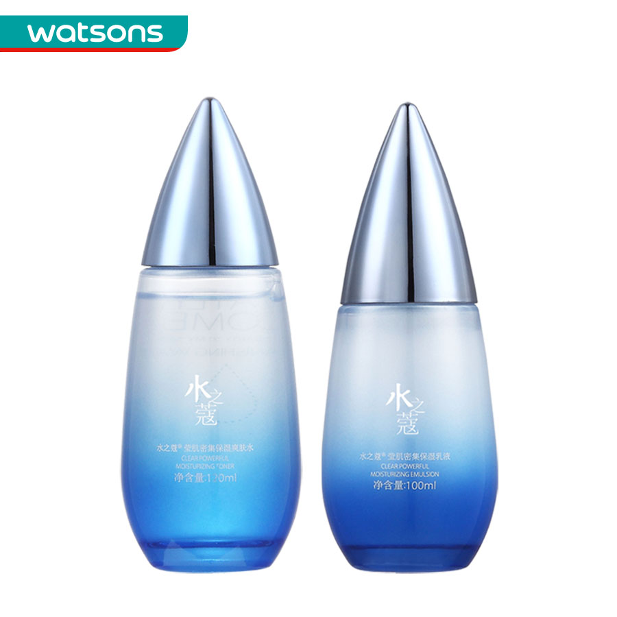 【屈臣氏】组合 水之蔻莹肌密集保湿爽肤水120ml+乳液100ml
