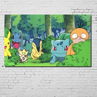 Пет -эльф 2 Pikachu Geng Ghost Super Dreaming лягушка плакат плакат аниме -стены аниме -стены
