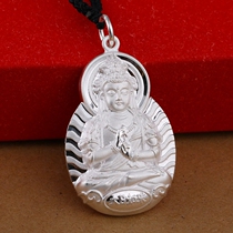 S990 sterling silver day-like men and women necklace pendant Sheep and monkey Zodiac Patron Saint Natal Buddha boutique