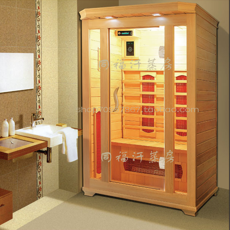 Double far infrared light wave room Household double Tomalin tourmaline sweat steam room postpartum sweating room Sauna room