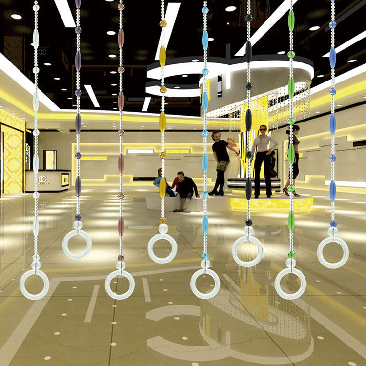 s-02 new clothing props hanger display hanging hanger Store decoration crystal ring bead chain hanging