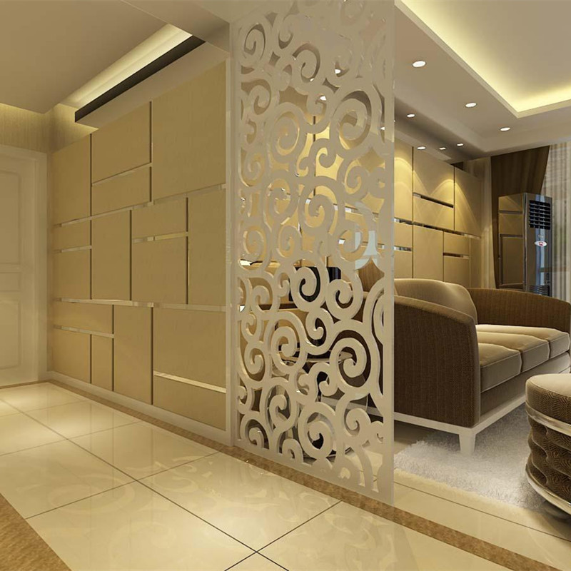High-density crumb PVC cut-out partition ceiling carved panel living room bedroom office hotel entrance background wall