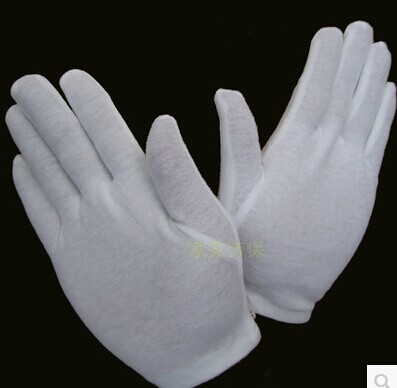 Wave musical instrument pure cotton white gloves thickened work gift ceremonial emcee do exercise gloves outdoor gloves popular