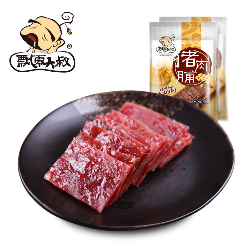 【天猫超市】飘零大叔 经典原味猪肉脯100g 猪肉干靖江特产零食