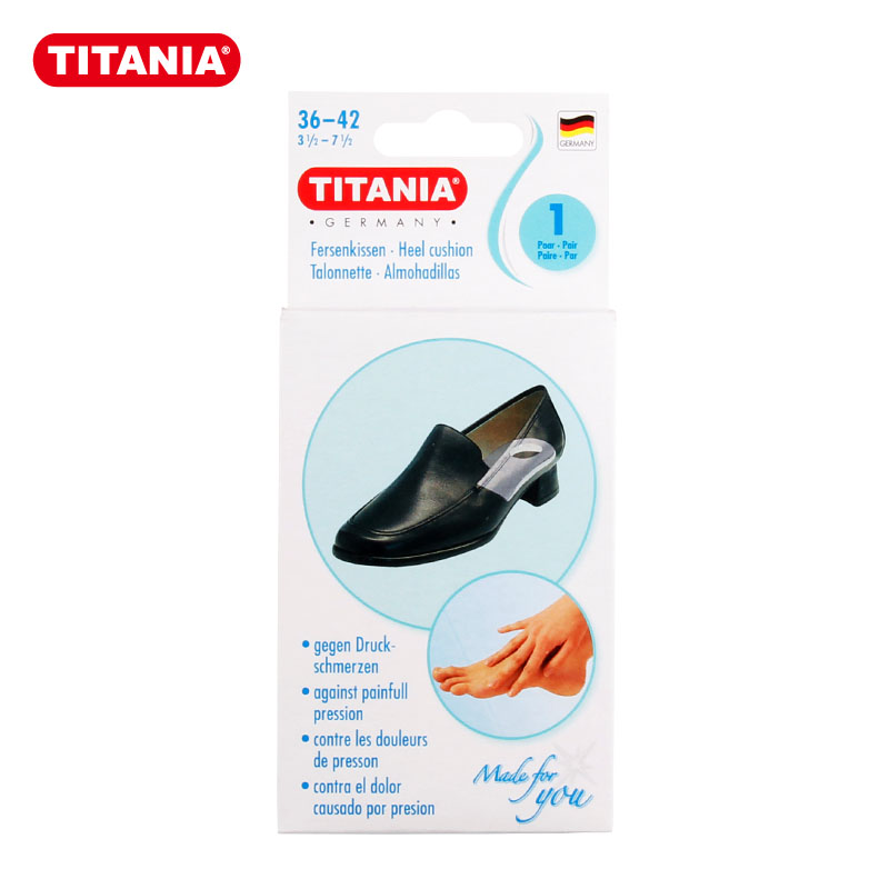 正品原装德国TITANIA/泰雅脚跟护垫 鞋跟后垫 缓解脚跟疼痛