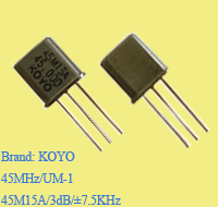 MCF Crystal Filter 45MHZ UM-1 3dB-15khz 4pole