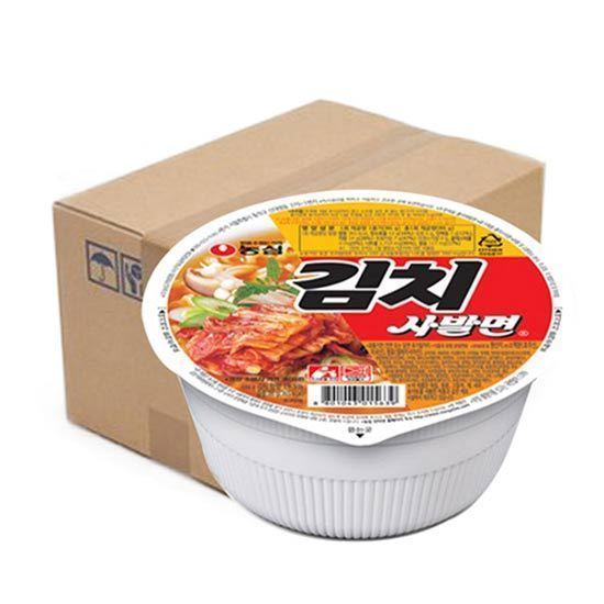 乐天网购农心韩国正宗辣白菜拉面方便面泡面速食碗面整箱24碗装