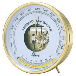 Japan SATO Sato barometer with a number of display thermometers 7610-20