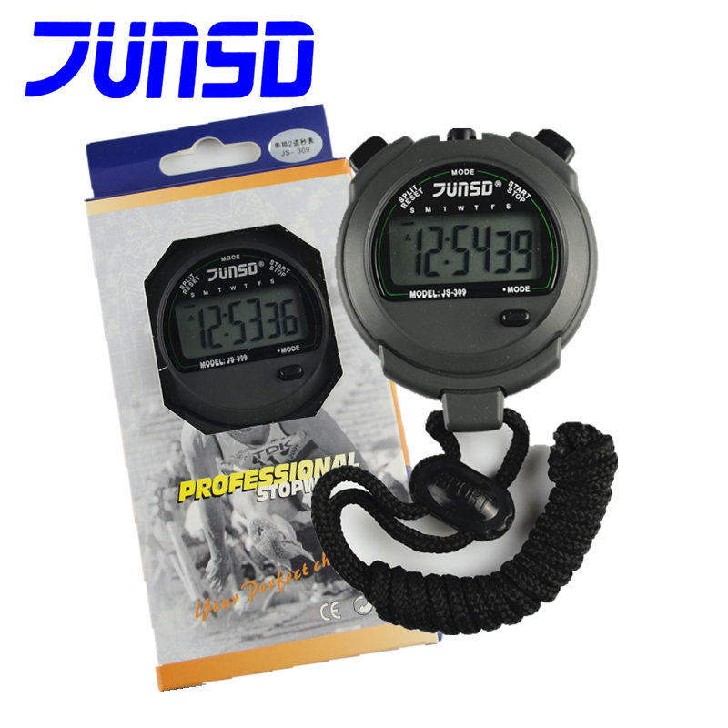 Junsda 309 electronic secondwatch 2 memory large screen match timer waterproof anti - shock slip
