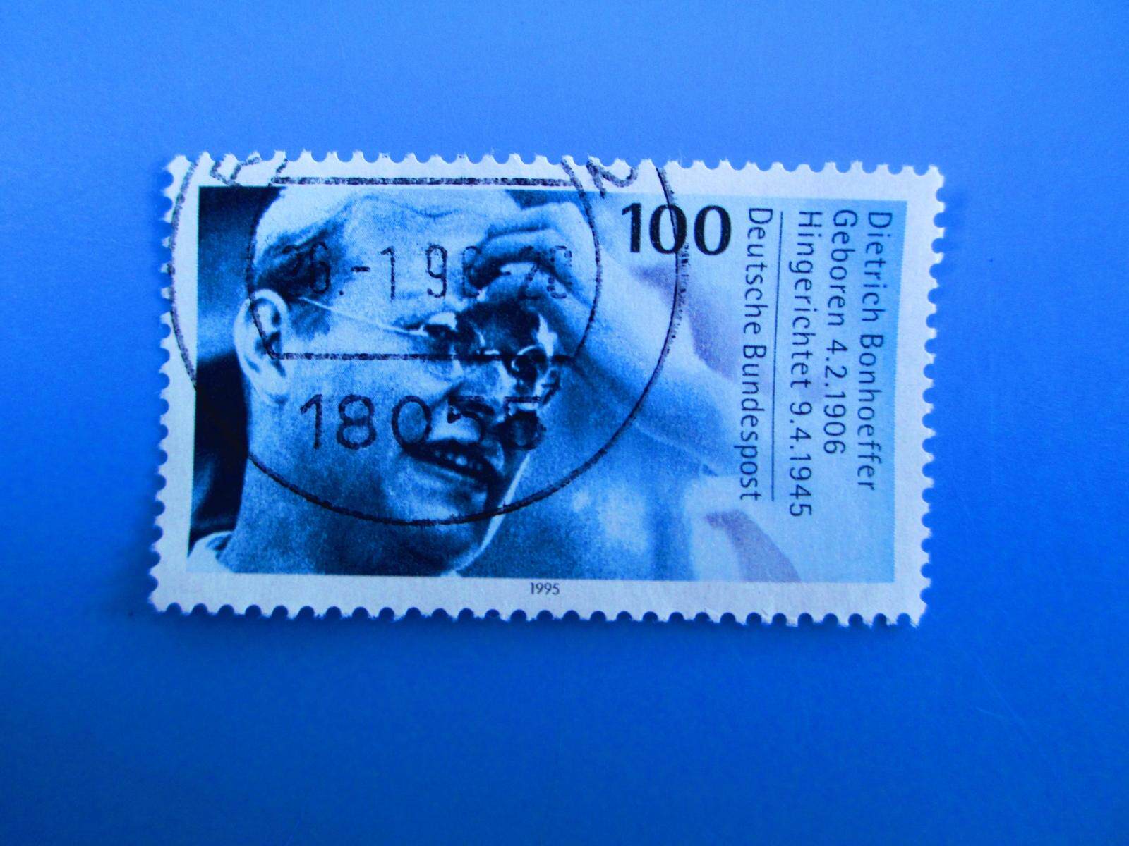 Foreign stamps Germany 1995 50th anniversary of the death of theologian Bonhoeffer