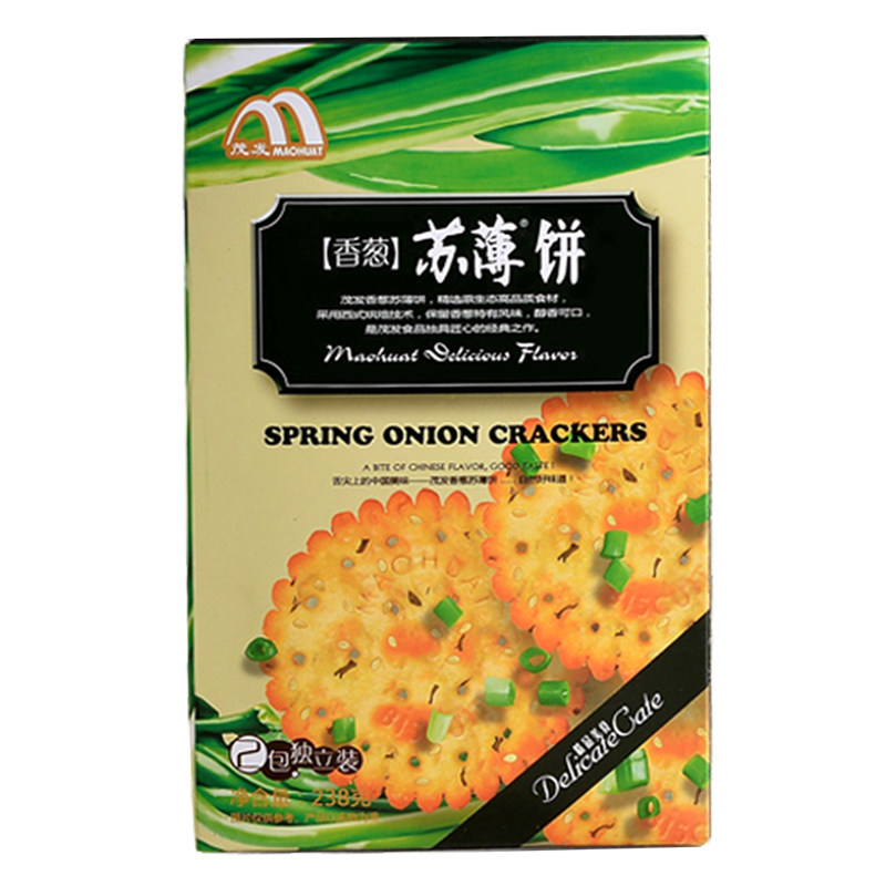 【天猫超市】茂发香葱苏薄饼葱香味238g 新老包装随机发放○