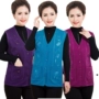 Trung niên và bà già vest mẹ tải vest len ​​mùa xuân và mùa thu mới tóc cũ vest bà ngoại vest mỏng áo len nam