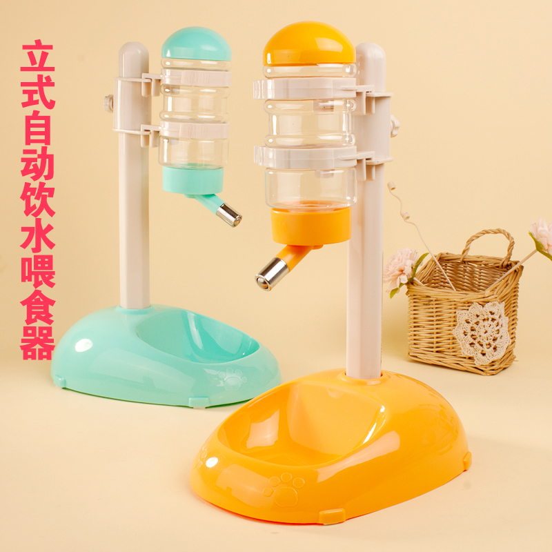 宠博士立式自动狗狗饮水器喂食器饮水壶猫循环饮水机宠物用品挂式