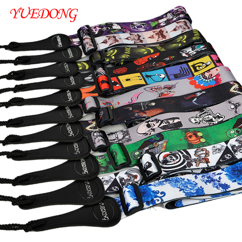 YUEDONG guitar strap printing fashion folk guitar bass universal strong and durable