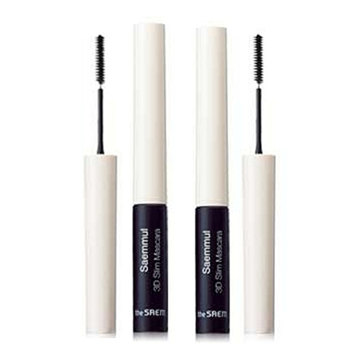 The Saem/得鲜正品得鲜3D超薄纤细睫毛膏 防水不晕染持久自然卷翘