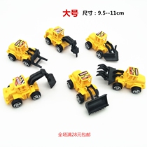 Excavator cake decoration plastic engineering truck excavator road roller cake decoration bulldozer doll