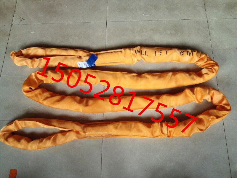 15T flexible harness 15 ton 1-12 meters Lifting wagon Industrial hanger with soft harness both ends buckle ring
