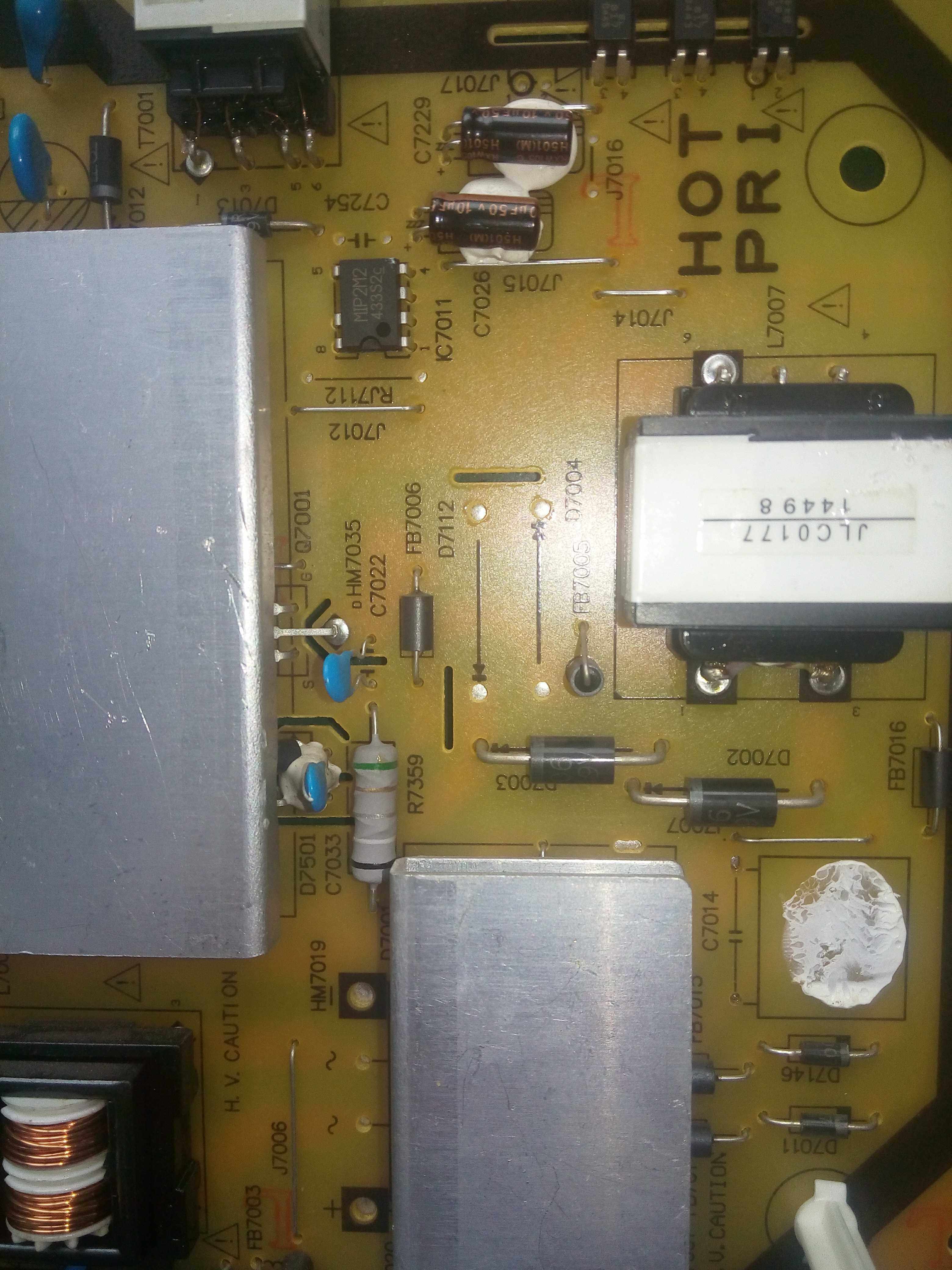 Repair Sharp LCD-60LX565A power board QPWBFG424WJN1 DUNTKG424FM01 power board