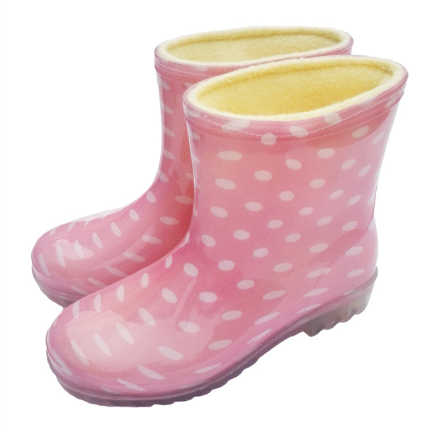 Kangchen autumn and winter new women's short tube plus velvet warm rain boots non-slip wear-resistant plus cotton rain boots low tube overshoes rubber shoes