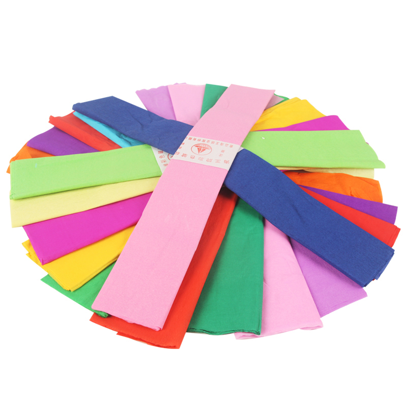 Color Wrinkled Paper Handmade Paper Making Material Kindergarten Hand Knead Paper Bouquet Fold Paper Diy Rose Fake Flowers