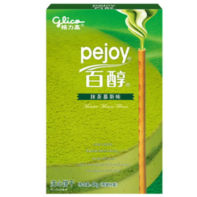 【天猫超市】格力高百醇注心装饰饼干抹茶慕思48g 办公室休闲零食