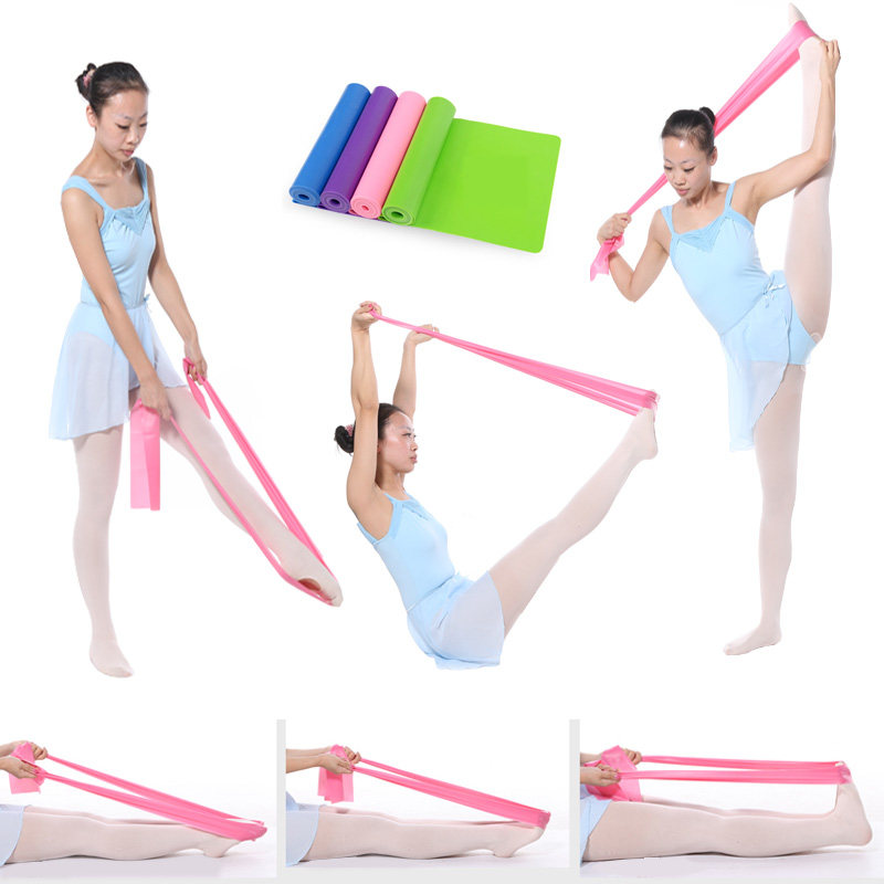 Special rubber stretch strip presser instep Open shoulder instep yoga tension belt Ballet toe