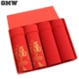 Hộp quà tặng 4 món đồ lót nam Quần boxer quần đỏ đồ lót nam Quần boxer quần quần quần lót dây