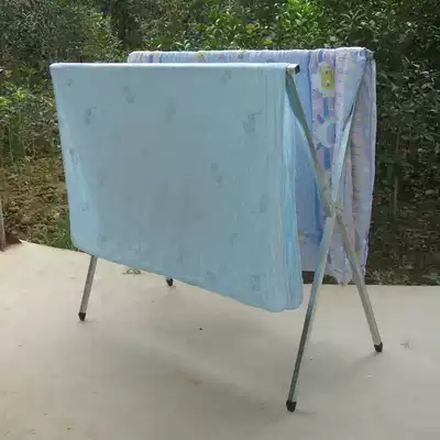 Wenlin simple clothing display rack folding floor X-type double pole stall stalls shelf night market drying rack