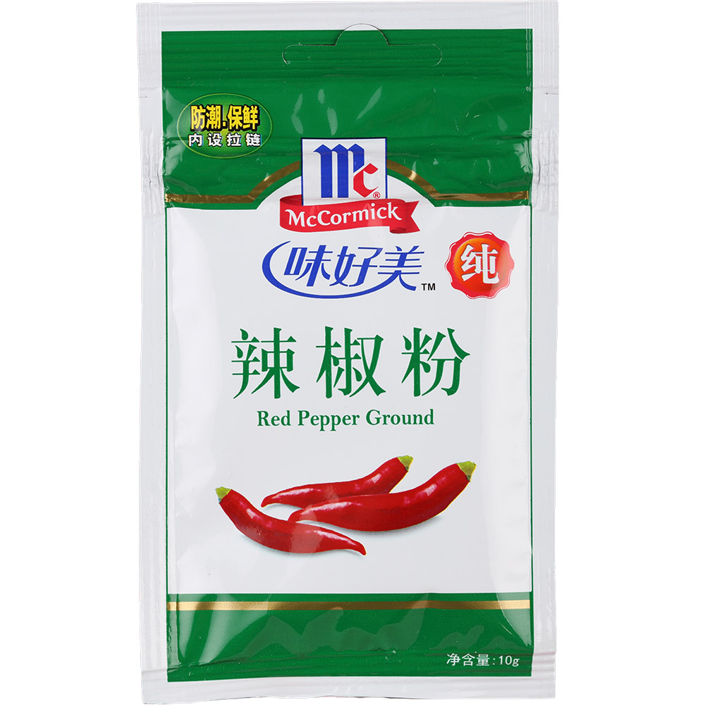 【天猫超市】味好美 辣椒粉10g/袋 封口拉链家庭包装 增辣增香