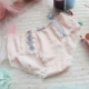 Đồ lót cotton mùa hè nữ thấp eo dễ thương ren nơ cotton Nhật Bản quần short nữ mềm mại