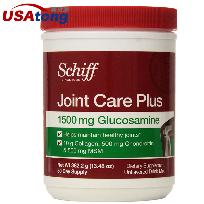 Schiff Joint Care Plus维骨力粉氨基葡萄糖含MSM软骨素382g