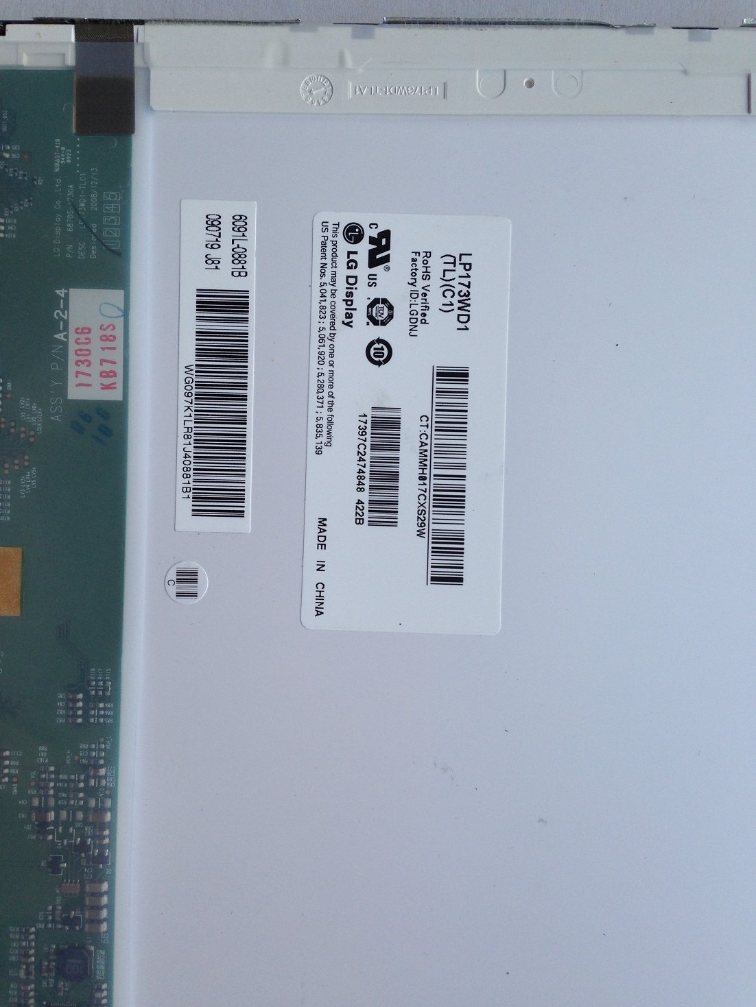 Original fit A screen LP173WD1 LED LCD screen