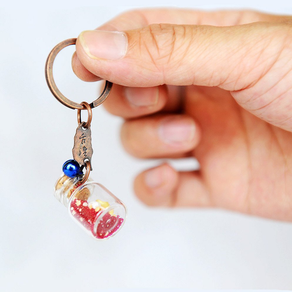 Xingsha Wishing Bottle from Taiwan Keychain from Xingsha Sea