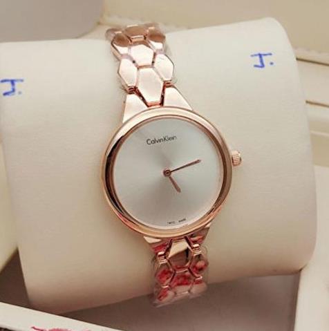 美国代购正品Calvin Klein女表CK手表K6E23546玫瑰金超薄石英表
