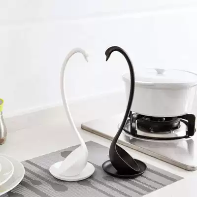 Creative Swan with tray can stand vertical spoon multi-purpose tableware spoon long handle big soup spoon
