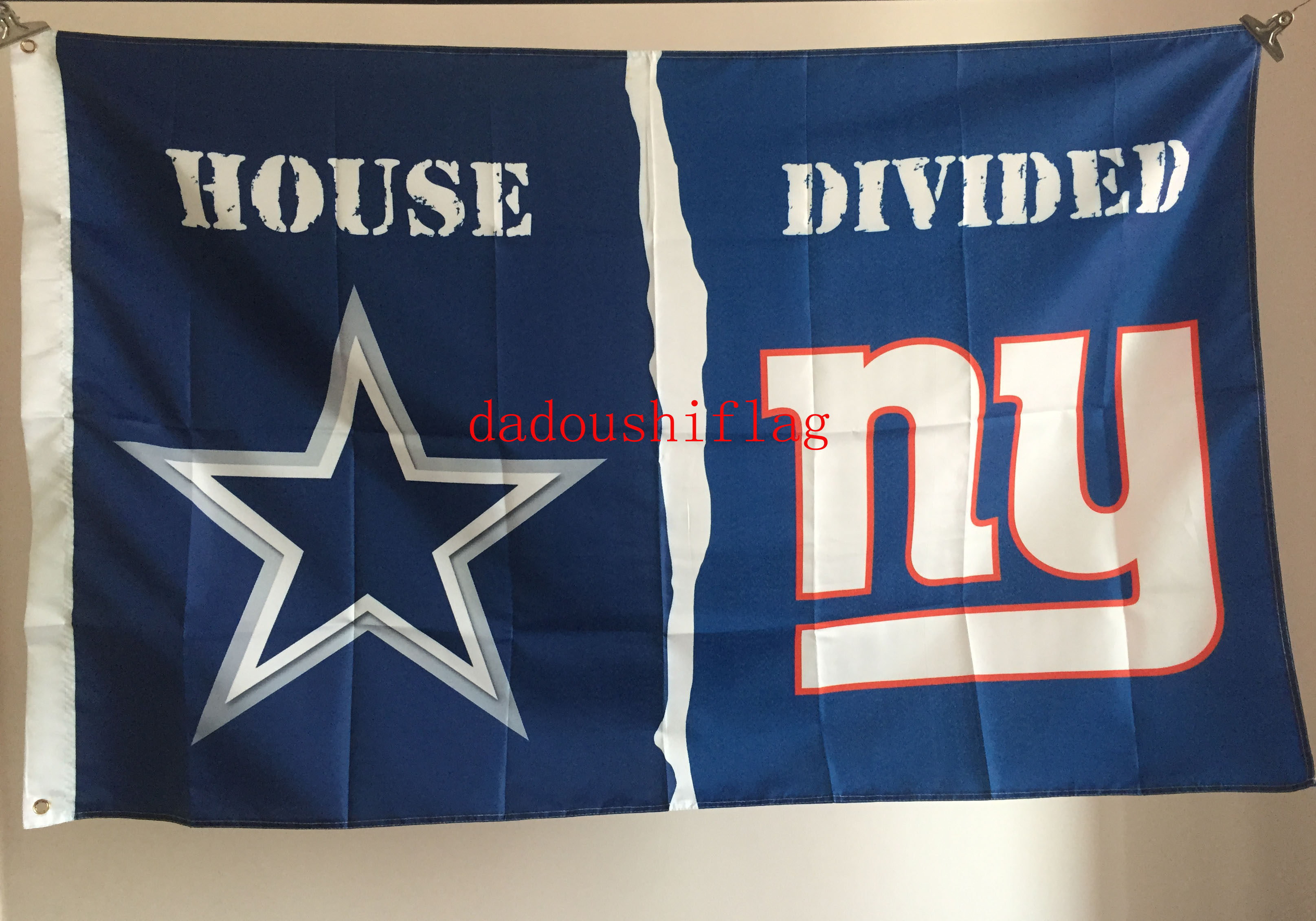 Foreign trade Olive flags NFL Dallas Cowboys New York Giants Flag