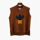 Áo len cổ lọ xương rồng vest vest nữ 2018 mùa thu mới chạm đáy áo len lỏng vest vest áo khoác mùa đông nữ Áo vest