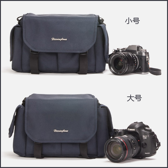 Spot clearance South Korea Harlin Bernie Herringbone small stature large capacity Canvas Camera Bag Photography Bag